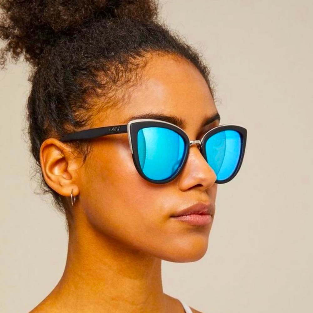 Quay Blue Lens Sunglasses